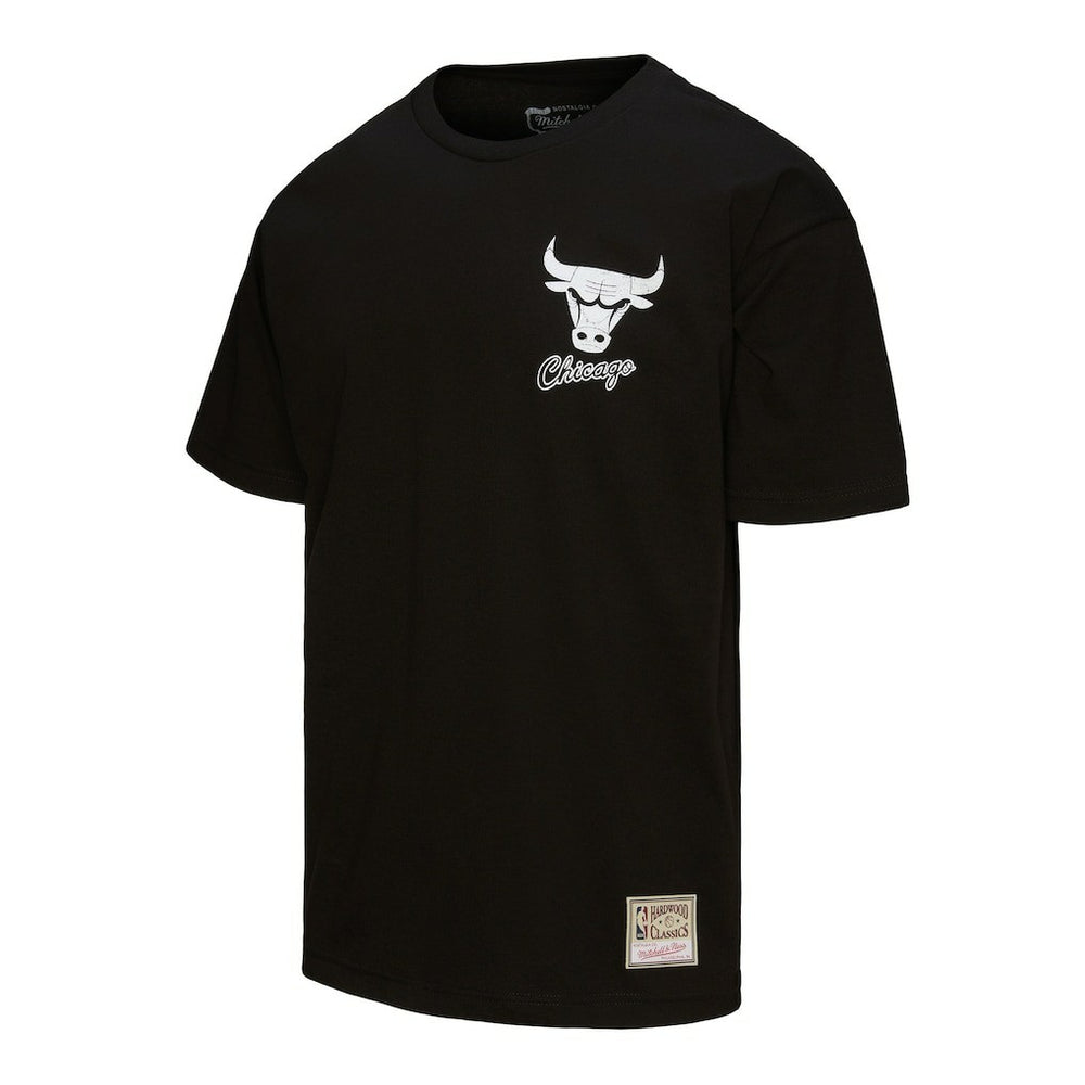 Chicago Bulls Hardwood Classics Overlap T-Shirt Black - Mitchell & Ness outlet