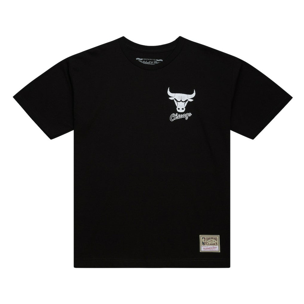 Chicago Bulls Hardwood Classics Overlap T-Shirt Black - Mitchell & Ness outlet