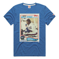 Lawrence Taylor New York Giants Homage Unisex NFL Topps Trading Card Tri-Blend T-Shirt - Royal T-shirts
