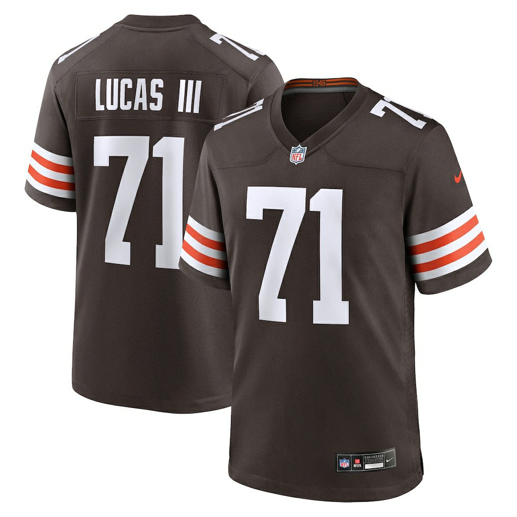 Cornelius Lucas Cleveland Browns Team Game Jersey - Brown Jerseys