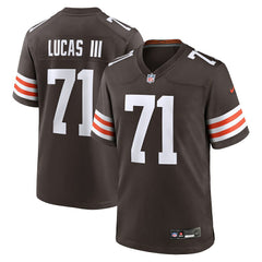 Cornelius Lucas Cleveland Browns Team Game Jersey - Brown Jerseys