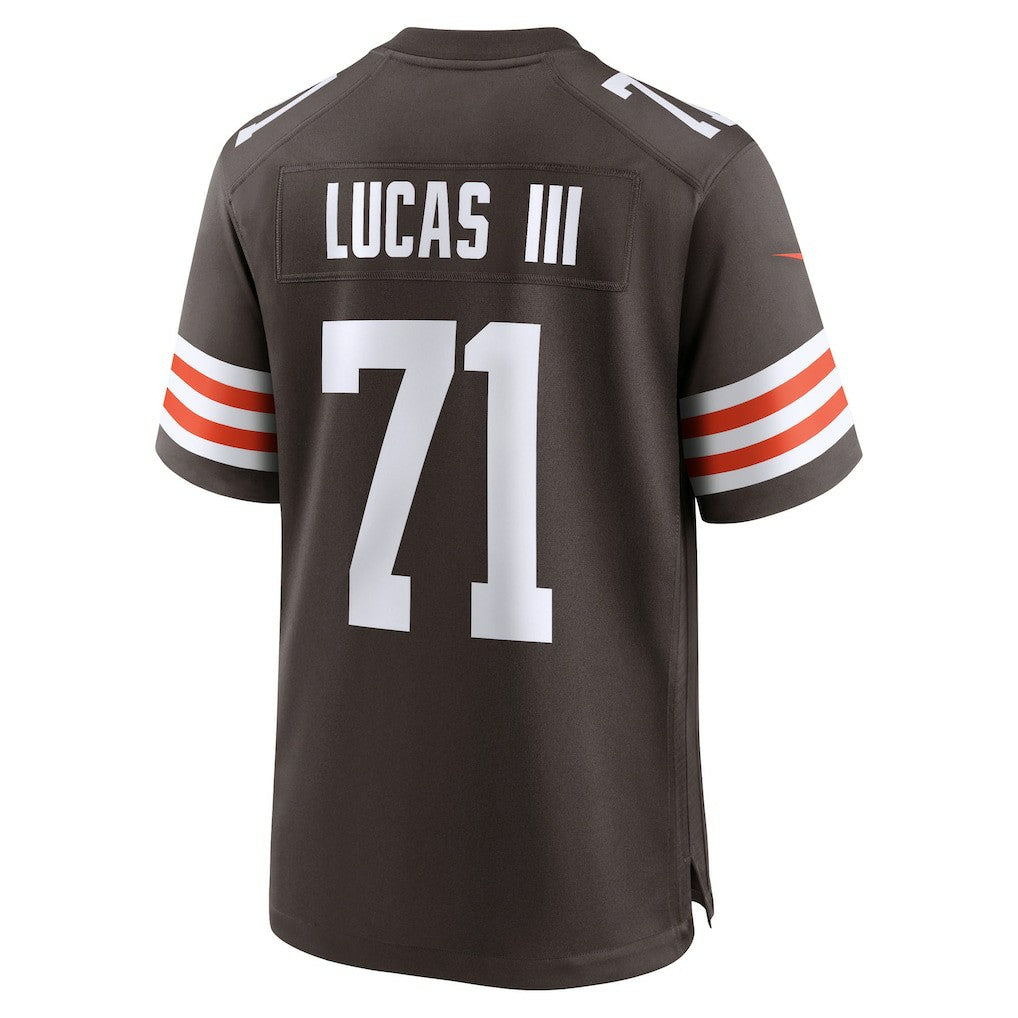 Cornelius Lucas Cleveland Browns Team Game Jersey - Brown Jerseys