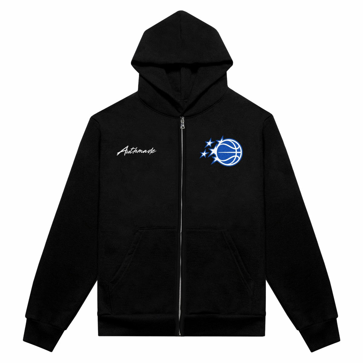 Orlando Magic Authmade Unisex Premium Boxy Full-Zip Hoodie Black