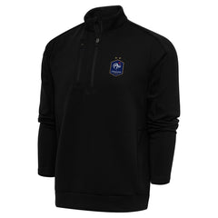 France National Team Antigua Genesis Quarter-Zip Pullover Black