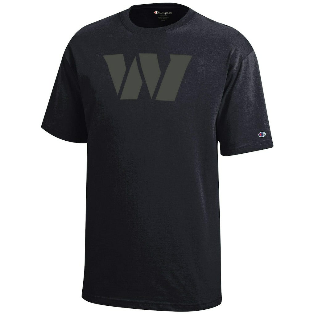 Washington Commanders Champion Youth Tonal T-Shirt - Black T-shirts