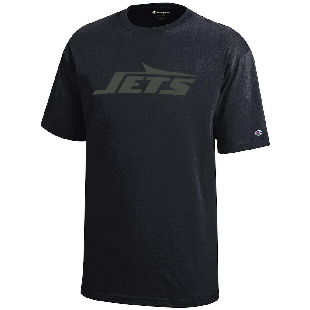New York Jets Champion Youth Tonal T-Shirt - Black T-shirts