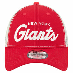 New York Giants New Era Apple Trucker 9FORTY Adjustable Hat - Red Hats