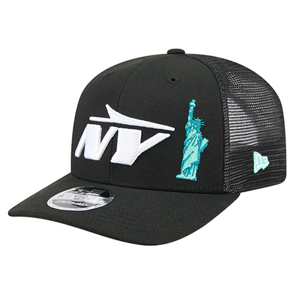 New York Jets New Era Liberty 9SEVENTY Adjustable Trucker Hat - Black Hats
