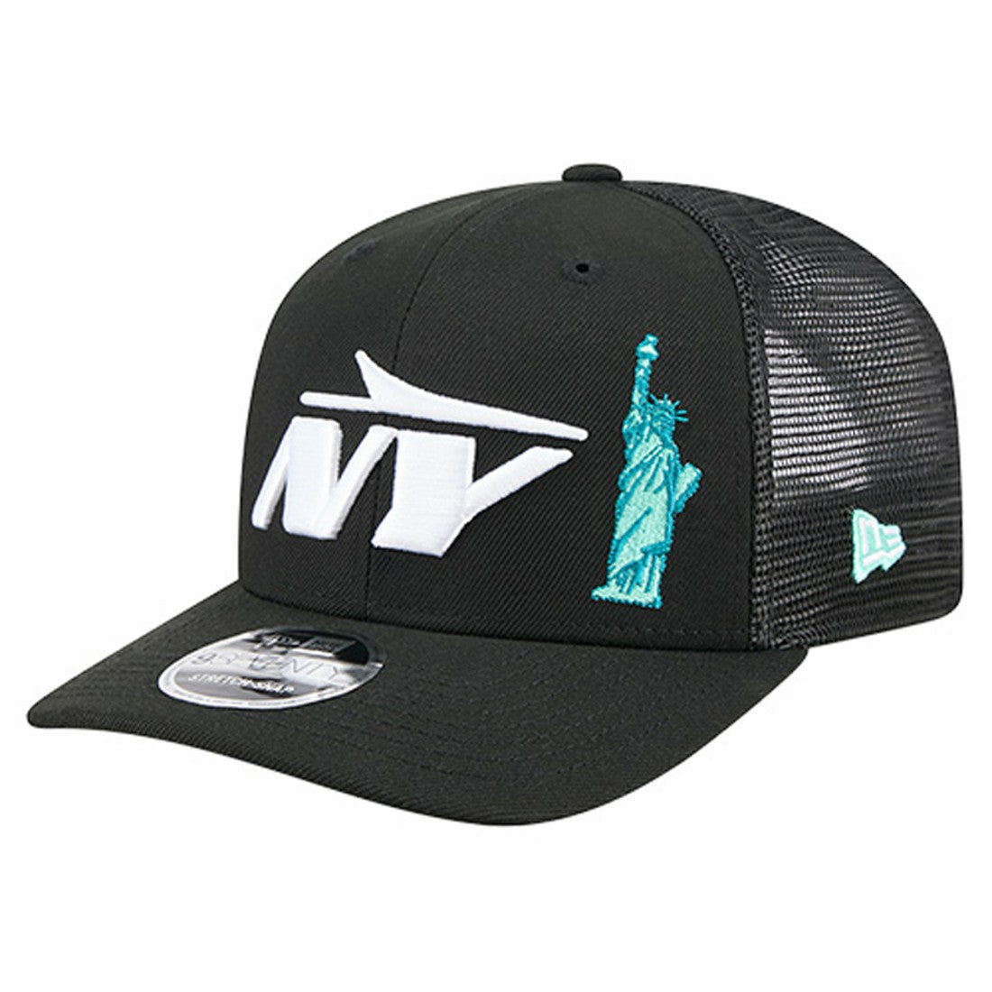 New York Jets New Era Liberty 9SEVENTY Adjustable Trucker Hat - Black Hats