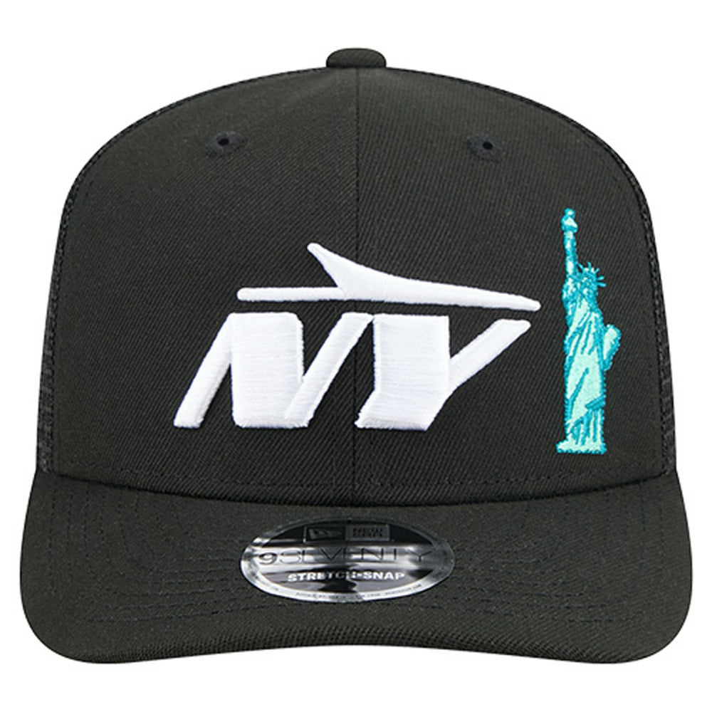 New York Jets New Era Liberty 9SEVENTY Adjustable Trucker Hat - Black Hats