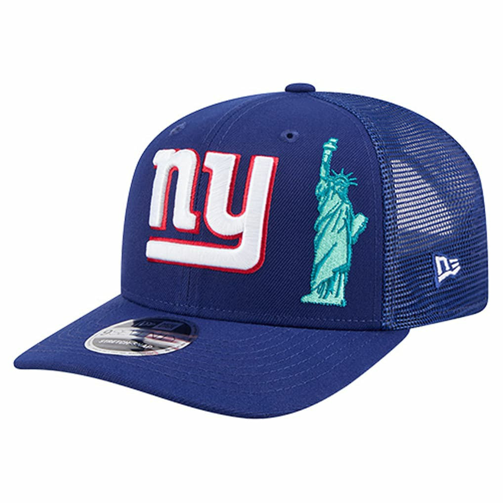 New York Giants New Era Liberty 9SEVENTY Adjustable Trucker Hat - Royal Hats