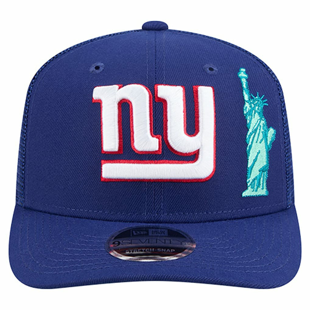 New York Giants New Era Liberty 9SEVENTY Adjustable Trucker Hat - Royal Hats