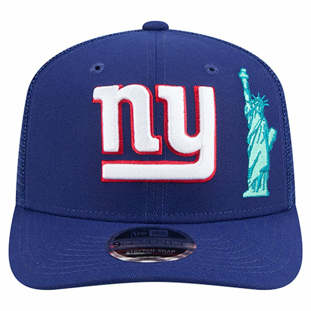 New York Giants New Era Liberty 9SEVENTY Adjustable Trucker Hat - Royal Hats