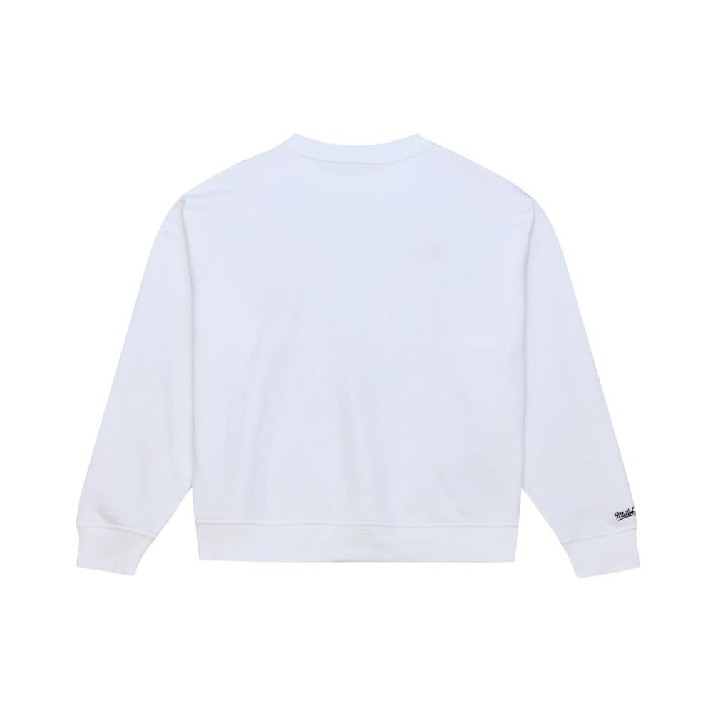 San Diego Padres Mitchell & Ness Women's Oversized Cooperstown Sweatshirt - White Sweatshirts