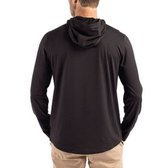 Las Vegas Raiders Cutter & Buck Coastline Epic Comfort Eco Recycled Long Sleeve Hoodie T-Shirt - Black Hoodies
