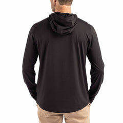 Tampa Bay Buccaneers Cutter & Buck Coastline Epic Comfort Eco Recycled Long Sleeve Hoodie T-Shirt - Black Hoodies