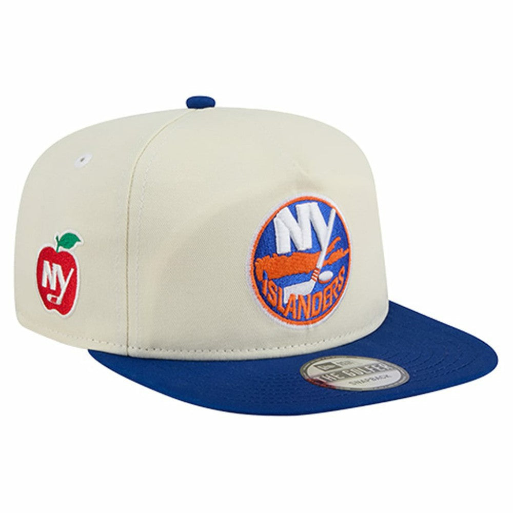 New York Islanders New Era Golfer Adjustable Hat - Cream | US 203374800
