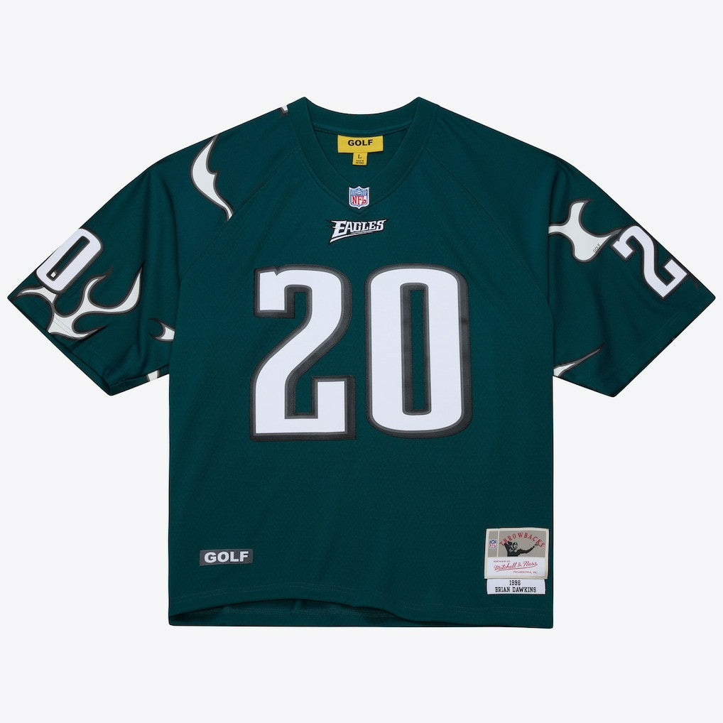 Brian Dawkins Philadelphia Eagles x Golf Wang Unisex 1996 Legacy Fashion Jersey - Midnight Green Jerseys