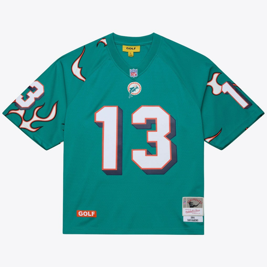 Dan Marino Miami Dolphins x Golf Wang Unisex 1984 Legacy Fashion Jersey - Aqua Jerseys
