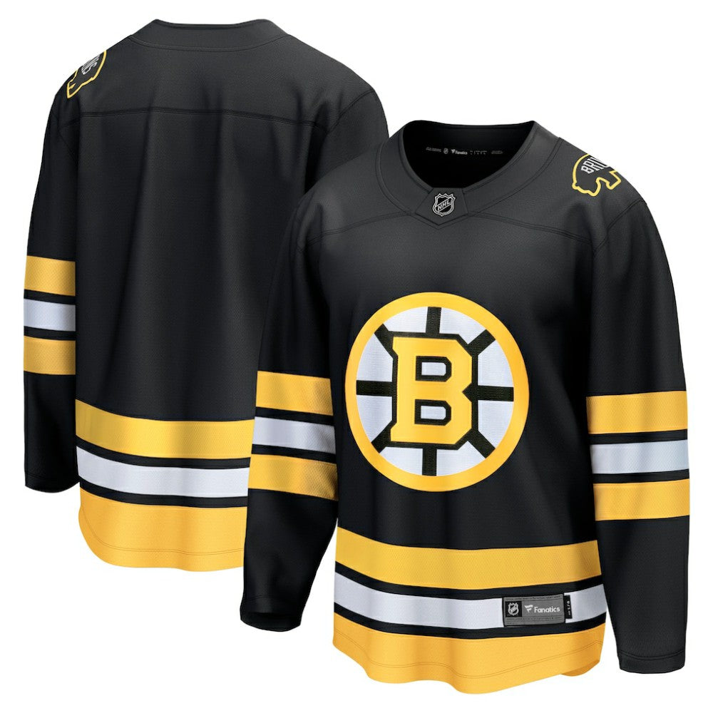Boston Bruins Fanatics Anniversary Home Breakaway Jersey - Black | US 203376744