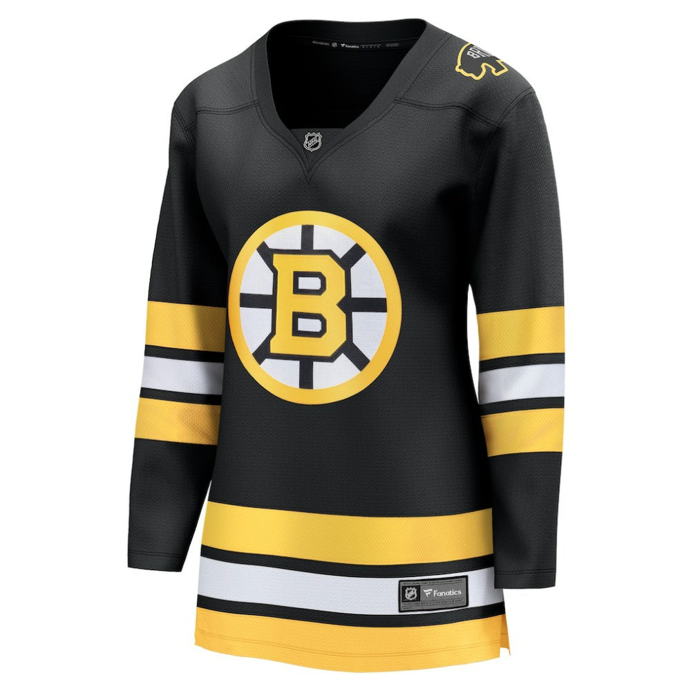 Boston Bruins Fanatics Women's Anniversary Home Breakaway Jersey - Black | US 203376745