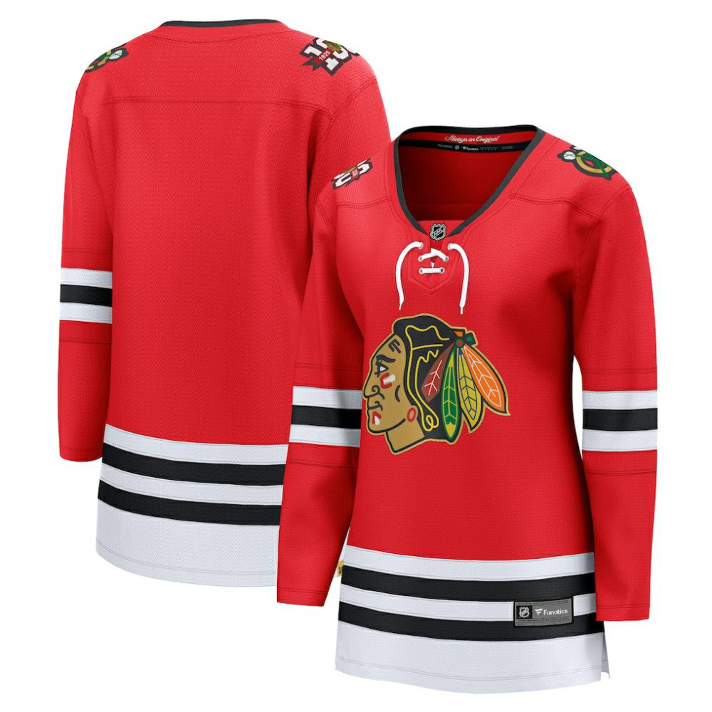 Chicago Blackhawks Fanatics Women's Centennial Breakaway Jersey - Red | US 203376747