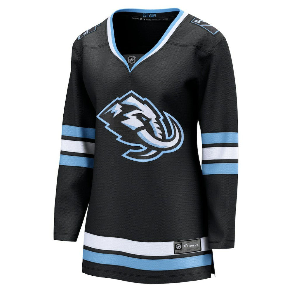 Utah Mammoth Fanatics Women's Home Breakaway Jersey - Black | US 203376751
