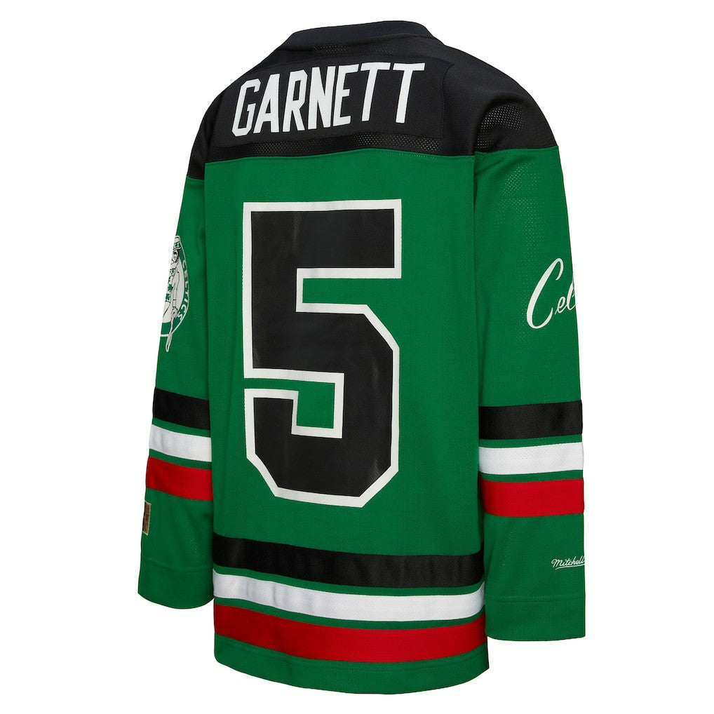 Kevin Garnett Boston Celtics Unisex Maxxed Out Fashion Hockey Jersey Kelly Green - Mitchell & Ness
