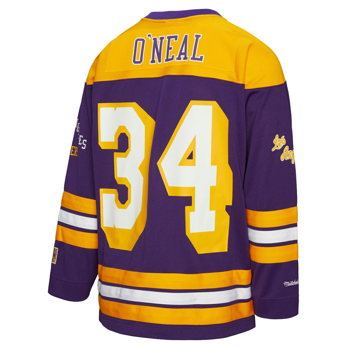 Shaquille O'Neal Los Angeles Lakers Unisex Maxxed Out Fashion Hockey Jersey Purple - Mitchell & Ness