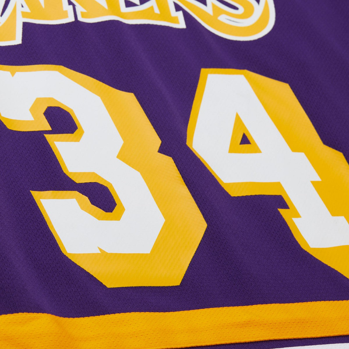 Shaquille O'Neal Los Angeles Lakers Unisex Maxxed Out Fashion Hockey Jersey Purple - Mitchell & Ness