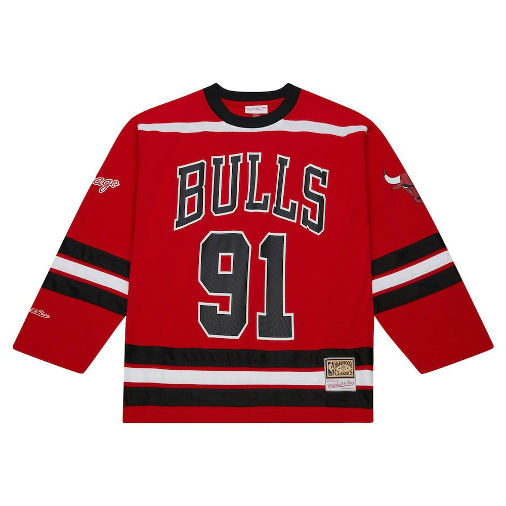 Dennis Rodman Chicago Bulls Unisex Maxxed Out Fashion Hockey Jersey Red - Mitchell & Ness outlet