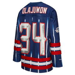 Hakeem Olajuwon Houston Rockets Unisex Maxxed Out Fashion Hockey Jersey Navy - Mitchell & Ness