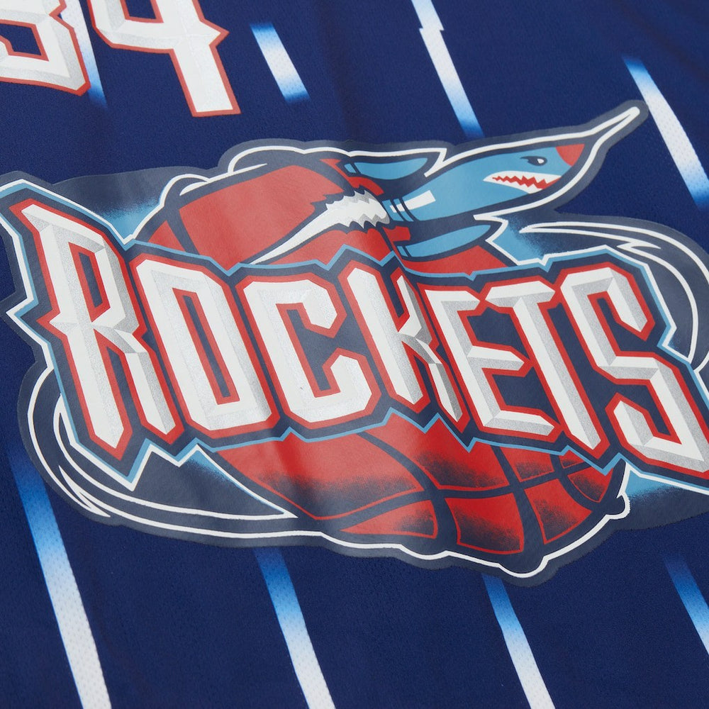 Hakeem Olajuwon Houston Rockets Unisex Maxxed Out Fashion Hockey Jersey Navy - Mitchell & Ness
