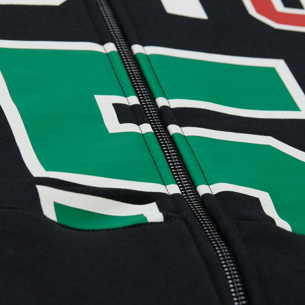 Kevin Garnett Boston Celtics Unisex Hardwood Classics Maxxed Out Full-Zip Hoodie Black - Mitchell & Ness
