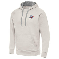 Oklahoma City Thunder Antigua Victory Pullover Hoodie Cream
