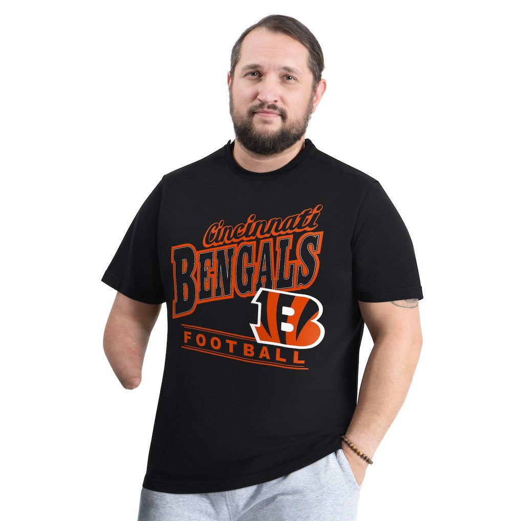 Cincinnati Bengals G-III Sports by Carl Banks Adaptive Headliner Graphic T-Shirt - Black T-shirts
