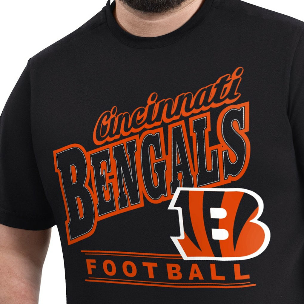 Cincinnati Bengals G-III Sports by Carl Banks Adaptive Headliner Graphic T-Shirt - Black T-shirts