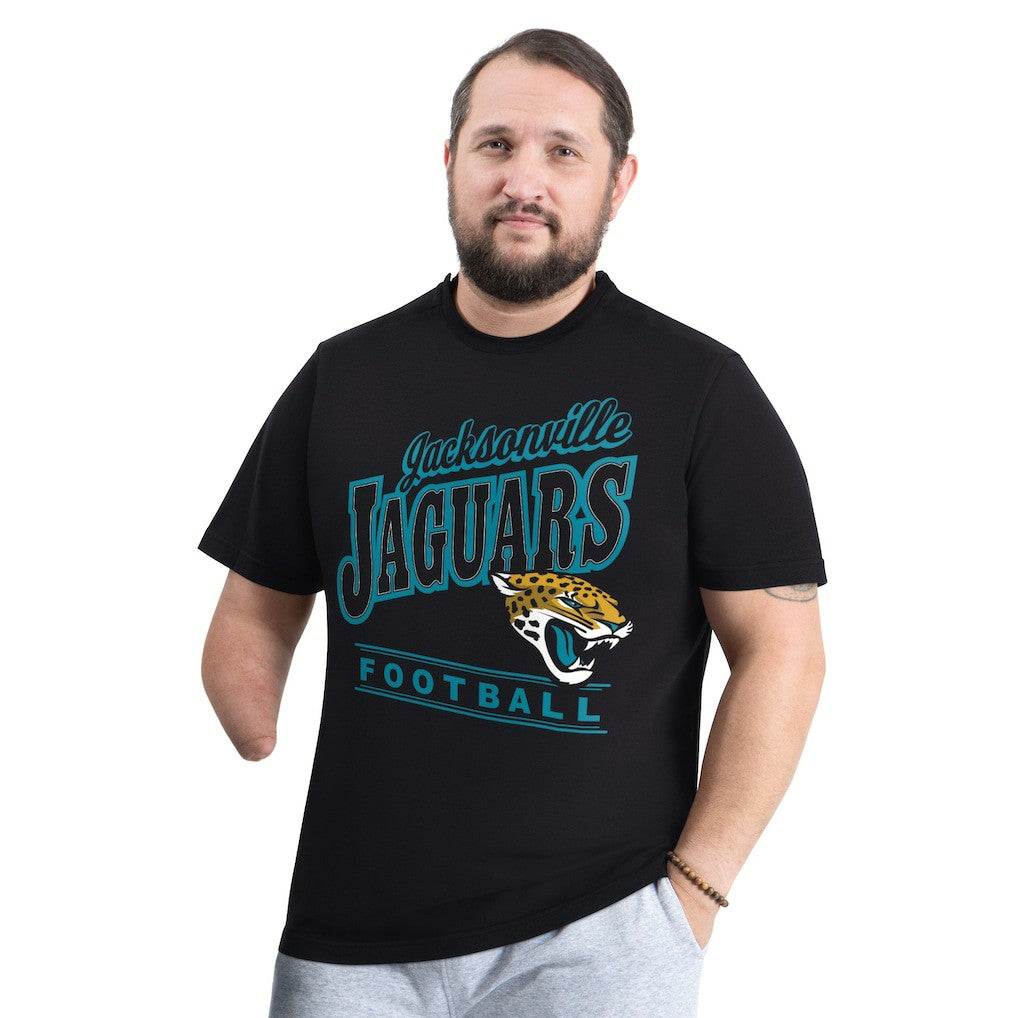 Jacksonville Jaguars G-III Sports by Carl Banks Adaptive Headliner Graphic T-Shirt - Black T-shirts