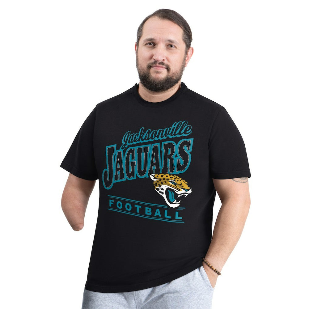 Jacksonville Jaguars G-III Sports by Carl Banks Adaptive Headliner Graphic T-Shirt - Black T-shirts