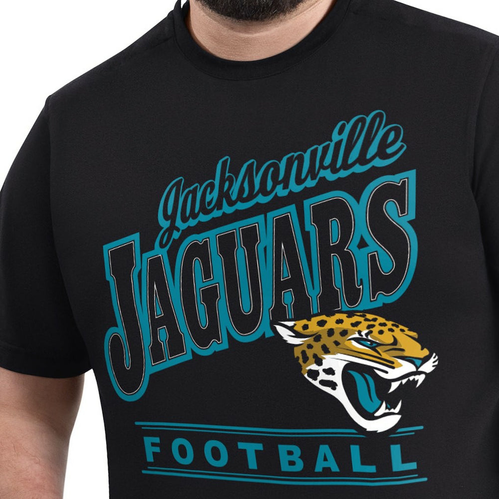 Jacksonville Jaguars G-III Sports by Carl Banks Adaptive Headliner Graphic T-Shirt - Black T-shirts