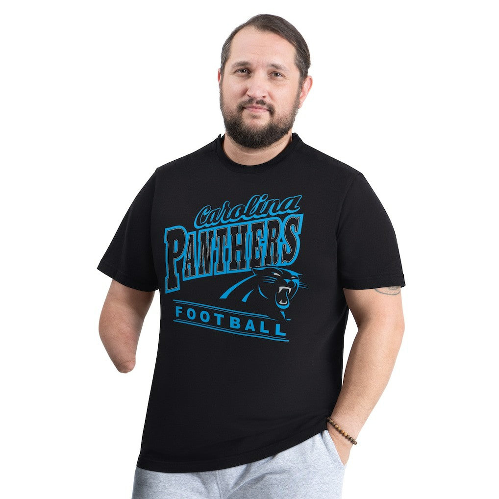 Carolina Panthers G-III Sports by Carl Banks Adaptive Headliner Graphic T-Shirt - Black T-shirts