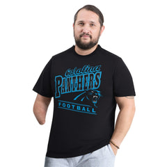 Carolina Panthers G-III Sports by Carl Banks Adaptive Headliner Graphic T-Shirt - Black T-shirts