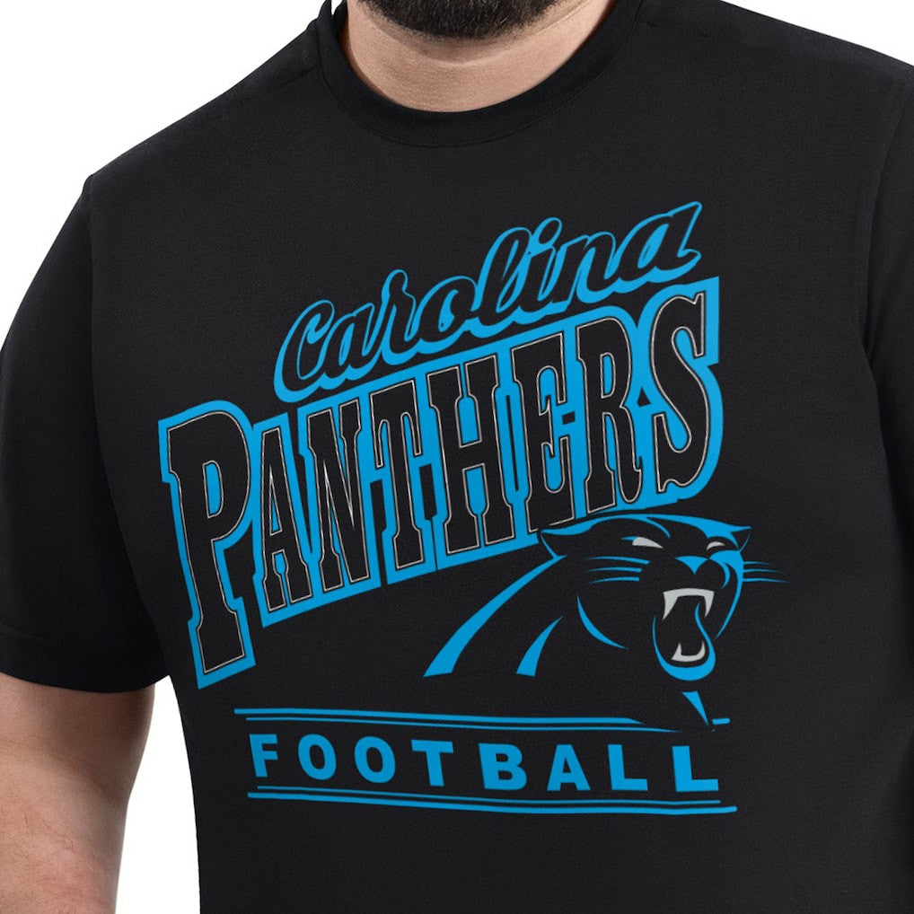 Carolina Panthers G-III Sports by Carl Banks Adaptive Headliner Graphic T-Shirt - Black T-shirts