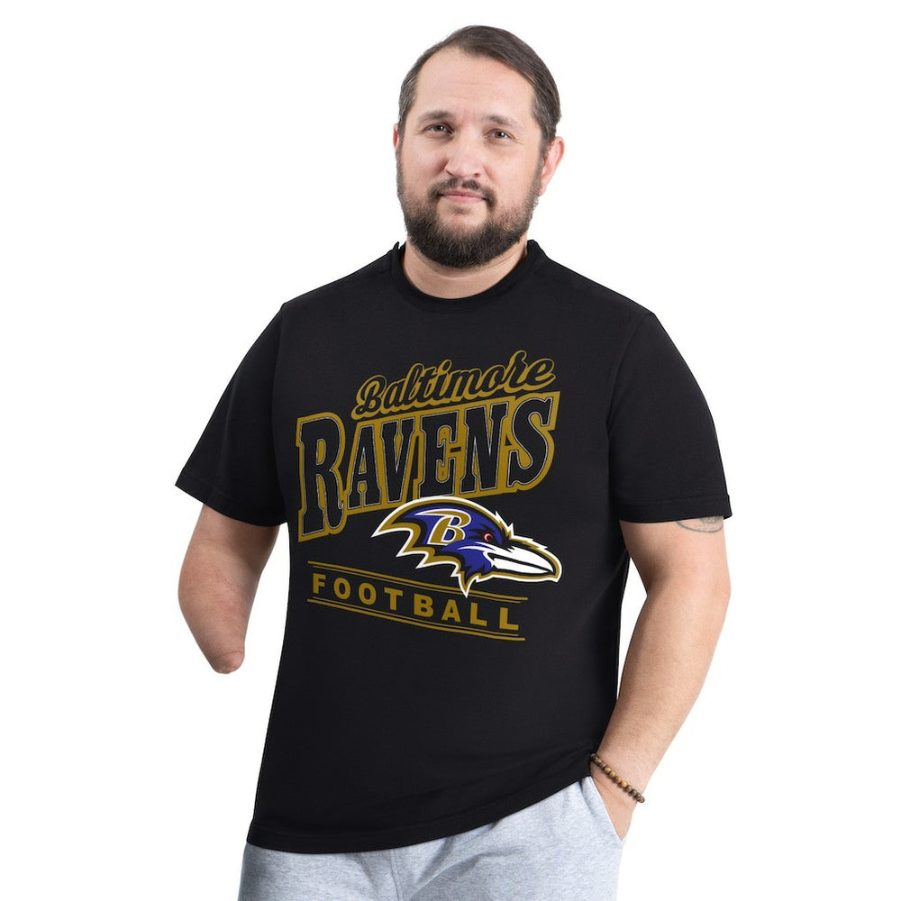 Baltimore Ravens G-III Sports by Carl Banks Adaptive Headliner Graphic T-Shirt - Black T-shirts