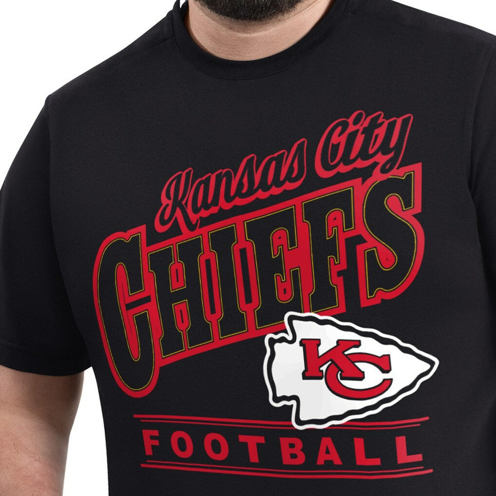 Kansas City Chiefs G-III Sports by Carl Banks Adaptive Headliner Graphic T-Shirt - Black T-shirts