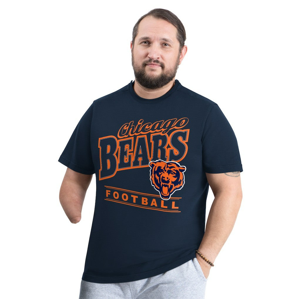 Chicago Bears G-III Sports by Carl Banks Adaptive Headliner Graphic T-Shirt - Navy T-shirts