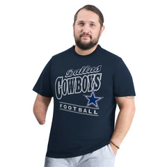 Dallas Cowboys G-III Sports by Carl Banks Adaptive Headliner Graphic T-Shirt - Navy T-shirts
