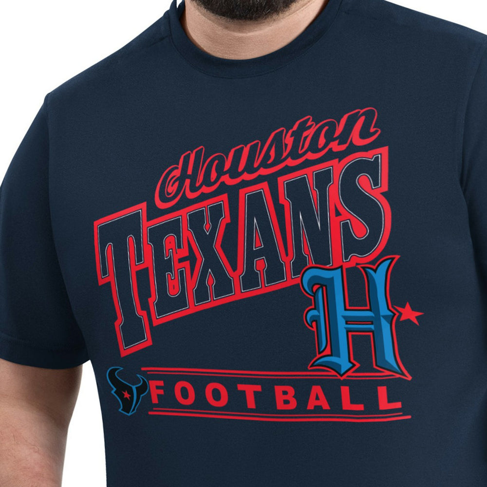 Houston Texans G-III Sports by Carl Banks Adaptive Headliner Graphic T-Shirt - Navy T-shirts