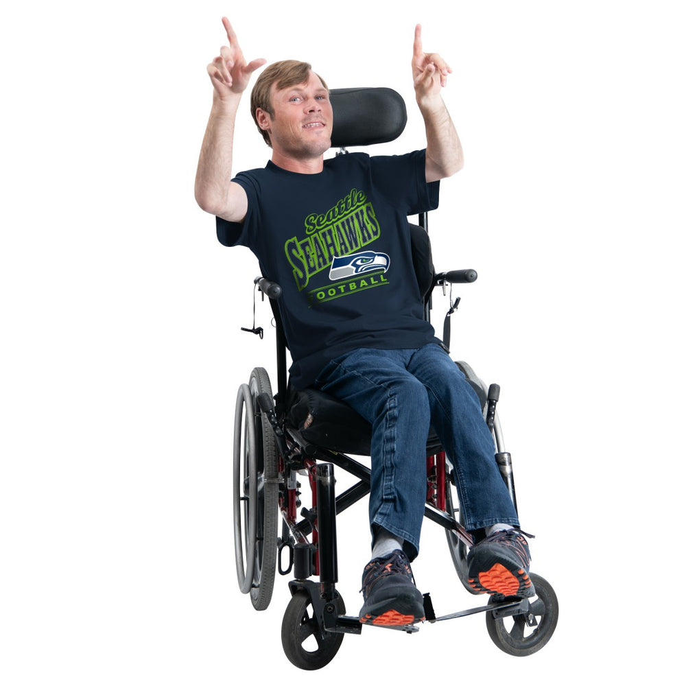 Seattle Seahawks G-III Sports by Carl Banks Adaptive Headliner Graphic T-Shirt - Navy T-shirts