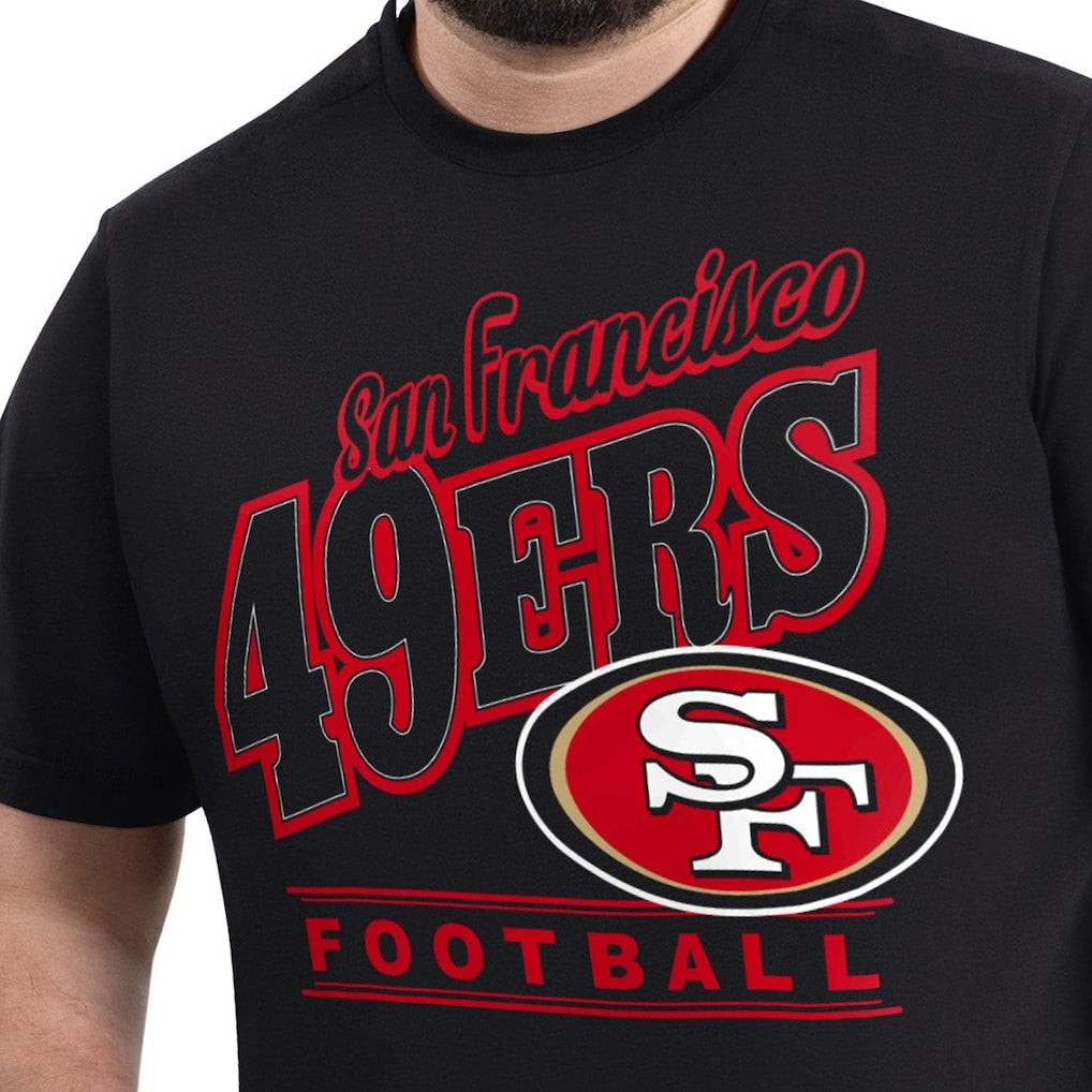 San Francisco 49ers G-III Sports by Carl Banks Adaptive Headliner Graphic T-Shirt - Black T-shirts